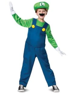 Kids Luigi Costume Deluxe- Mario Bros.