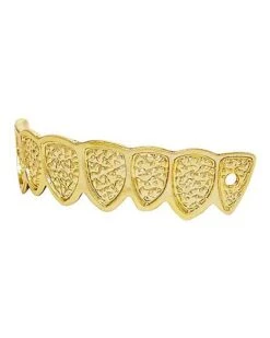 Golden Grillz Teeth -Halloween Costumes 01228238 c