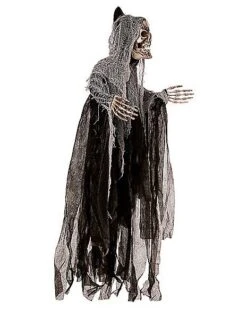 3 Ft Hanging Skull Reaper - Decorations -Halloween Costumes 01247873 c