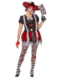 Adult Horror Clown Costume -Halloween Costumes 01264753 c