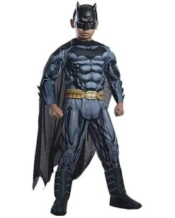 Kids Grey And Black 3D Batman Costume - DC Comics