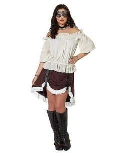 Ivory Off The Shoulder Shirt -Halloween Costumes 01315555 d