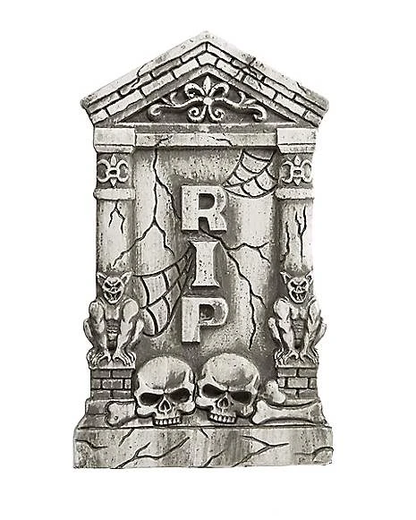 2 Ft Skull And Gargoyle Tombstone 1 2 Ft Skull And Gargoyle Tombstone