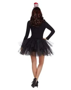 Adult Cat In The Hat Tutu Dress - Dr. Seuss -Halloween Costumes 01333194 c