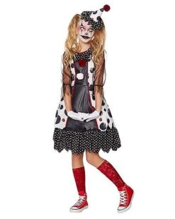 Kids Creepy Clown Costume -Halloween Costumes 01344928 c
