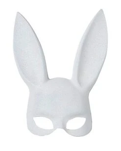 Black Glitter Bunny Mask -Halloween Costumes 01347772 b 1