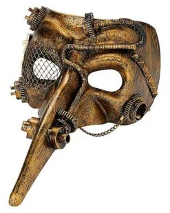 Steampunk Plague Doctor Half Mask -Halloween Costumes 01361815 c