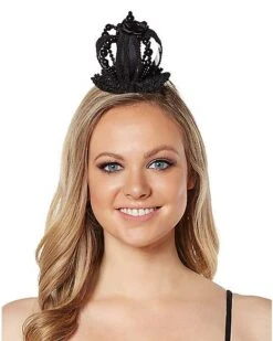 Black Queen Crown Fascinator
