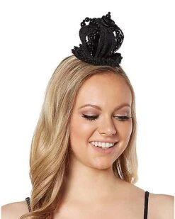 Black Queen Crown Fascinator -Halloween Costumes 01389535 b
