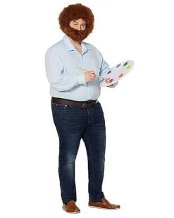 Adult Bob Ross Plus Size Costume