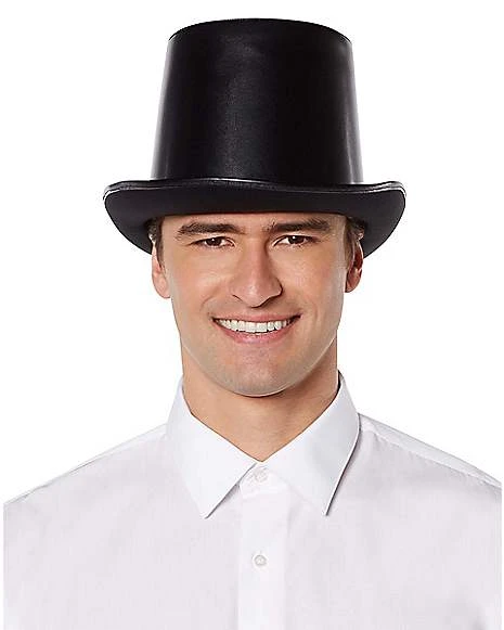 Vampire Faux Leather Top Hat 2 Vampire Faux Leather Top Hat - Image 2