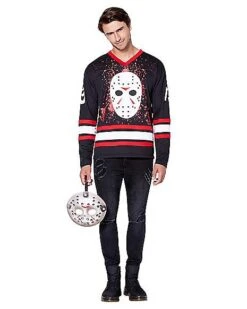 Jason Voorhees Hockey Jersey - Friday The 13th -Halloween Costumes 01405588 c