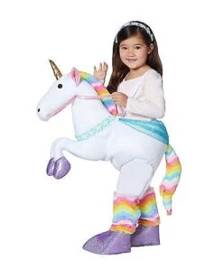 Toddler Unicorn Piggyback Costume -Halloween Costumes 01409283D a