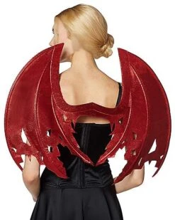 Red Glitter Devil Wings