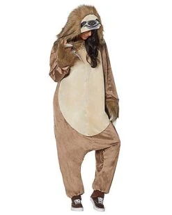Adult Faux Fur Sloth Union Suit