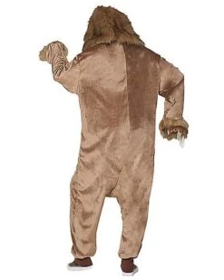 Adult Faux Fur Sloth Union Suit 5 Adult Faux Fur Sloth Union Suit -Halloween Costumes 01447309 c