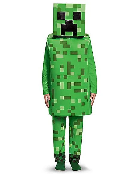 Kids Creeper Costume Deluxe - Minecraft 1 Kids Creeper Costume Deluxe - Minecraft