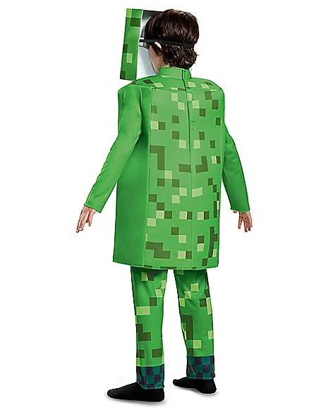 Kids Creeper Costume Deluxe - Minecraft 2 Kids Creeper Costume Deluxe - Minecraft - Image 2