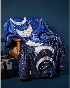 Tarot Moonphase Fleece Blanket -Halloween Costumes 01455914 d