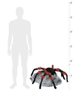21 Inch LED Black Jumping Spider Animatronic 16 21 Inch LED Black Jumping Spider Animatronic -Halloween Costumes 01463447 b