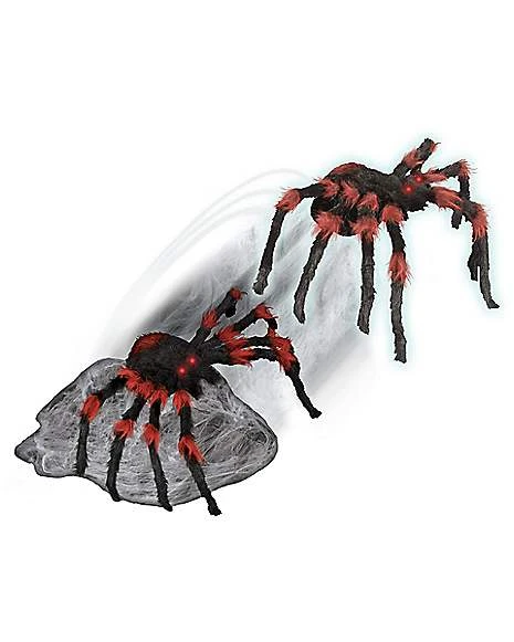 21 Inch LED Black Jumping Spider Animatronic 9 21 Inch LED Black Jumping Spider Animatronic - Image 9
