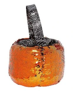 Reversible Sequin Plush Treat Bucket -Halloween Costumes 01466754 d