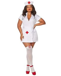 Adult Classic Nurse Plus Size Costume