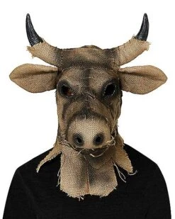 Moving Mouth Bull Scarecrow Full Mask