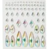 Clear Press On Gem Stones 65 Piece Set