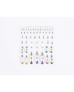 Clear Press On Gem Stones 65 Piece Set -Halloween Costumes 01474550 c