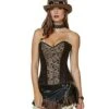 Applique Steampunk Corset