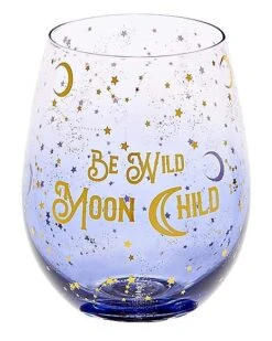 Be Wild Moon Child Stemless Glass - 22 Oz.