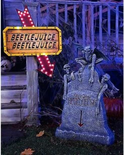 LED Here Lies Beetlejuice Tombstone -Halloween Costumes 01483189 c