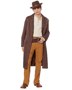 Adult Brown Trench Coat -Halloween Costumes 01492552 c