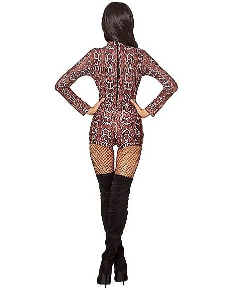 Adult Snakeskin Romper 2 Adult Snakeskin Romper - Image 2