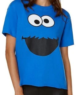 Adult Cookie Monster T Shirt - Sesame Street -Halloween Costumes 01496322 c