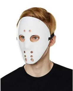 Glow In The Dark Hockey Half Mask -Halloween Costumes 01501089 c