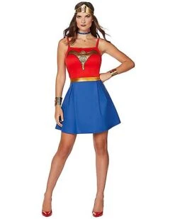 Adult Wonder Woman Dress - Wonder Woman -Halloween Costumes 01508563 c
