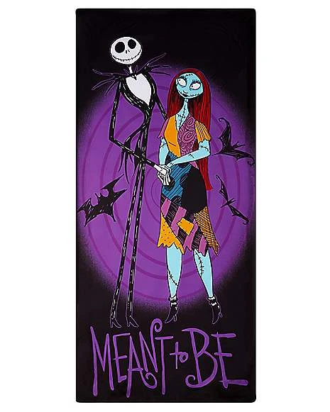 Jack And Sally Door Cover - The Nightmare Before Christmas 1 Jack And Sally Door Cover - The Nightmare Before Christmas