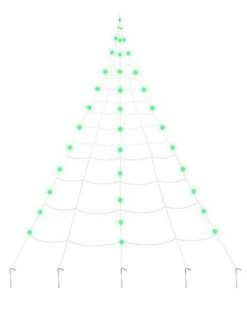 10 Ft. Light Up Green Spider Web -Halloween Costumes 01523372 c