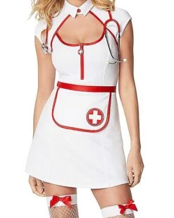 Adult Fierce Nurse Costume 6 Adult Fierce Nurse Costume -Halloween Costumes 01525898 c