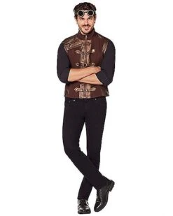 Brown Steampunk Vest -Halloween Costumes 01526474 c