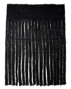 Black Shredded Curtain