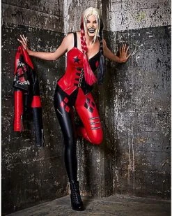 Adult Harley Quinn Moto Jacket – The Suicide Squad -Halloween Costumes 01528397 c