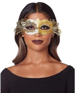 Gold Intricate Eye Mask -Halloween Costumes 01530195 c