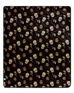 Sam Reversible Fleece Blanket - Trick 'r Treat -Halloween Costumes 01530880 c