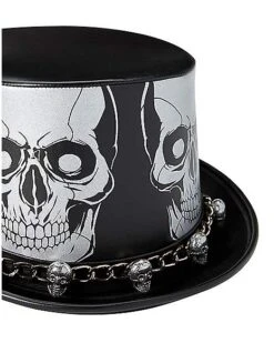Skeleton Top Hat -Halloween Costumes 01531136 d