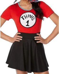 Adult Thing 1 And Thing 2 Costume Kit - Dr. Seuss -Halloween Costumes 01532308 c