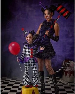 Adult Dark Clown Costume -Halloween Costumes 01533470 c