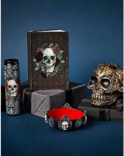 Gothic Noir Skull Journal -Halloween Costumes 01540152 d